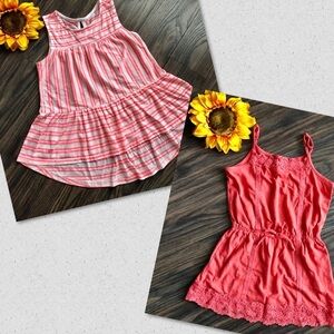 🌻5/$25🌻(2) ARIZONA JEANS Girls Tops SMALL